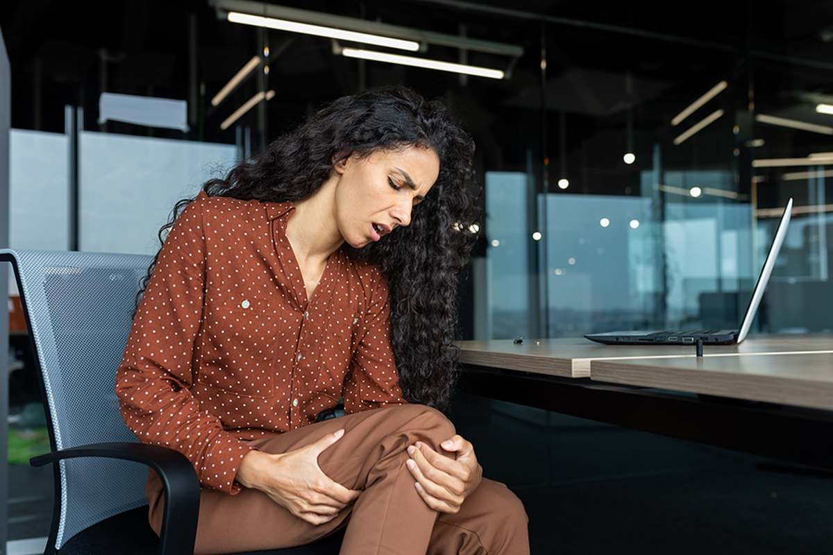 Latin American Woman Working Inside Office, Business Woman Has S