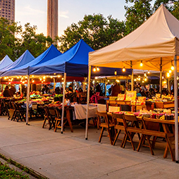 Market Days vendors and tents