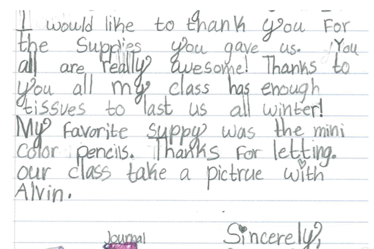 Letter from Child