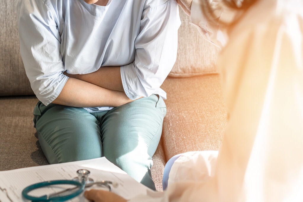 Patient with pelvic pain web image