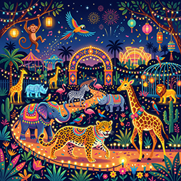 Zoo animals graphics